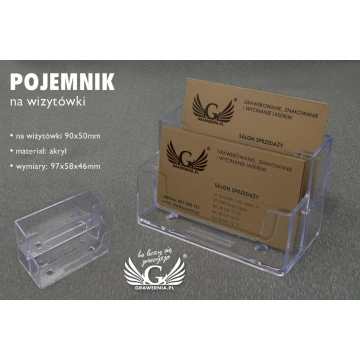 Pojemnik na wizytówki - model PW002