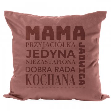 Poszewka na poduszkę z grawerem - Niezastąpiona mama - PNP005