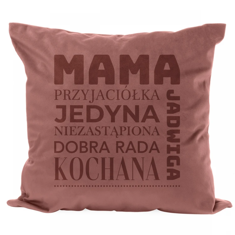 Poszewka na poduszkę z grawerem - Niezastąpiona mama - PNP005