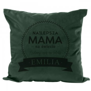 Poszewka na poduszkę z grawerem - Najlepsza mama na świecie - PNP004