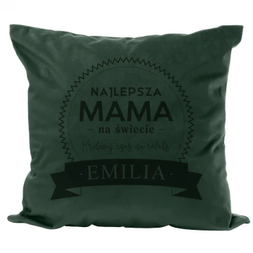 Poszewka na poduszkę z grawerem - Najlepsza mama na świecie - PNP004
