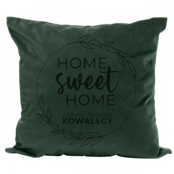 Poszewka na poduszkę z grawerem - Home sweet home - PNP033
