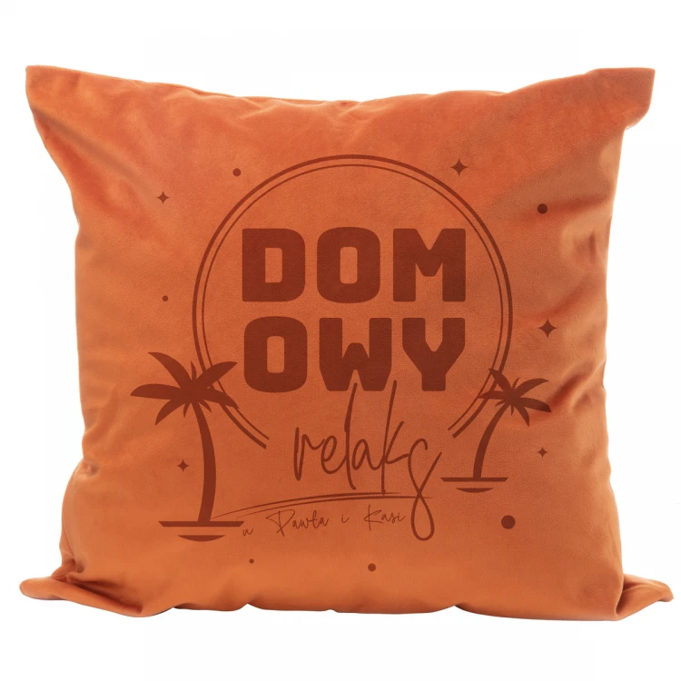 Poszewka na poduszkę z grawerem - Domowy relaks - PNP009
