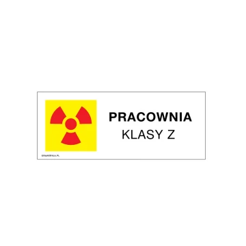Pracownia klasy Z, dowolnej klasy - tabliczka informacyjna - wym. 250x100mm - PVC - kolorowy druk UV - TAB215