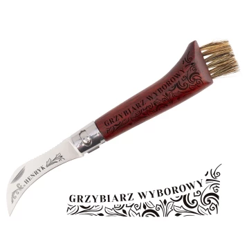 Prezent dla grzybiarza - nóż do grzybów z miotełką - grzybiarz wyborowy - BP189