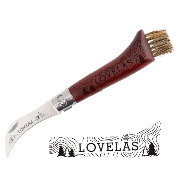 Prezent dla grzybiarza - nóż do grzybów z miotełką - lovelas - BP190