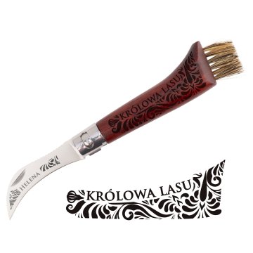 Prezent dla grzybiarza - nóż do grzybów z miotełką - królowa lasu - BP192