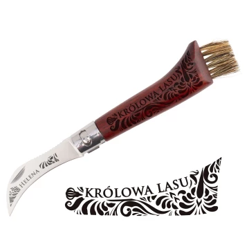 Prezent dla grzybiarza - nóż do grzybów z miotełką - królowa lasu - BP192