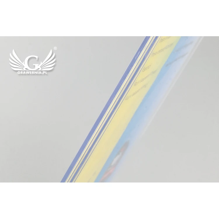 Stojak, ekspozytor plastikowy na kartkę o wym. 150x200mm - model PR016