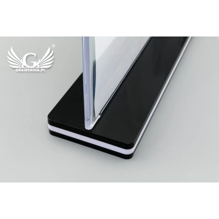 Stojak, ekspozytor plastikowy na kartkę o wym. 297x210mm (A4) - model PR020