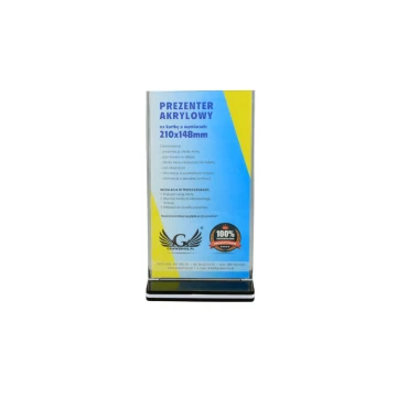 Prezenter akrylowy na kartkę (105x210mm) - model PR009