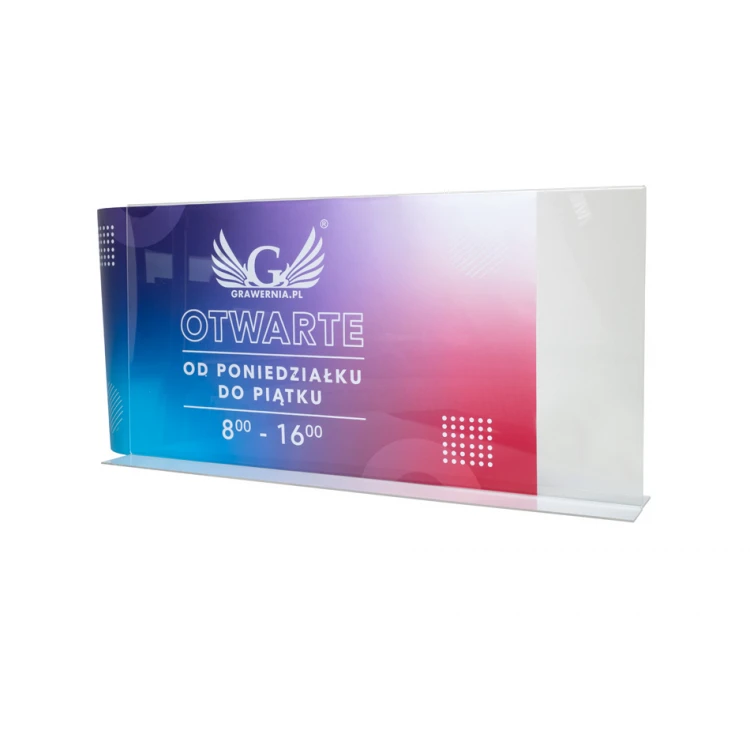 Prezenter akrylowy XL - wymiary 600x300mm - PR021