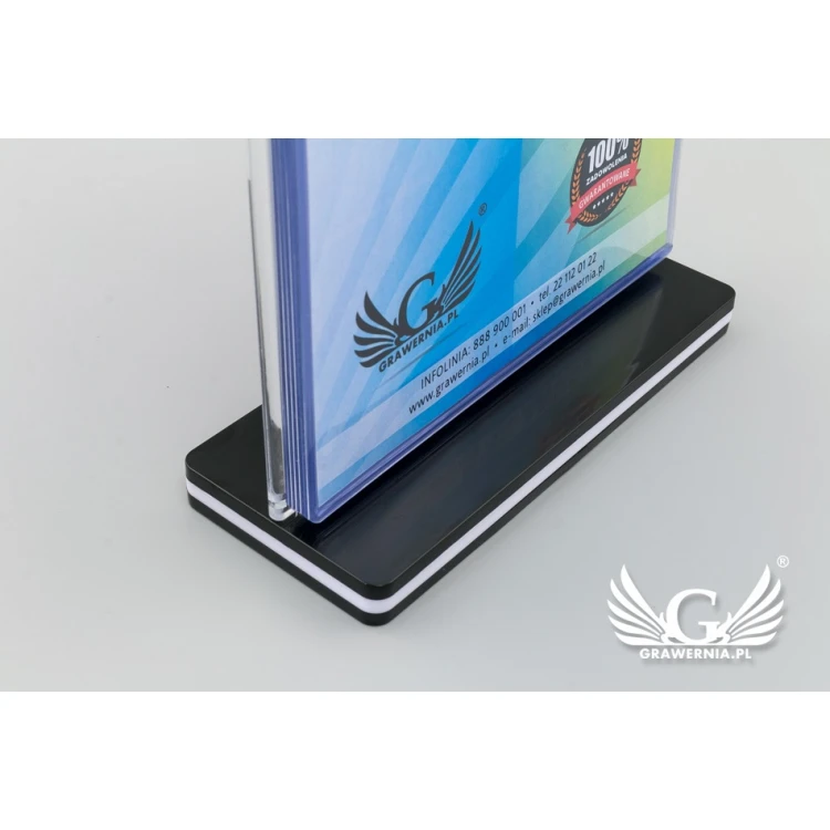 Stojak, ekspozytor z obrotowymi koszulkami - wym. 148x210mm (A5) - model PR022