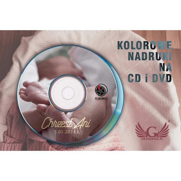 Projekt szaty graficznej płyty CD lub DVD + wybierz wydruk nakładu - ND1