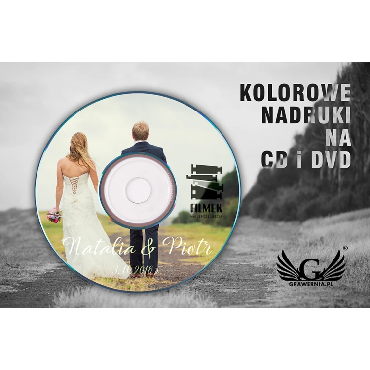 Projekt szaty graficznej płyty CD lub DVD + wybierz wydruk nakładu - ND1
