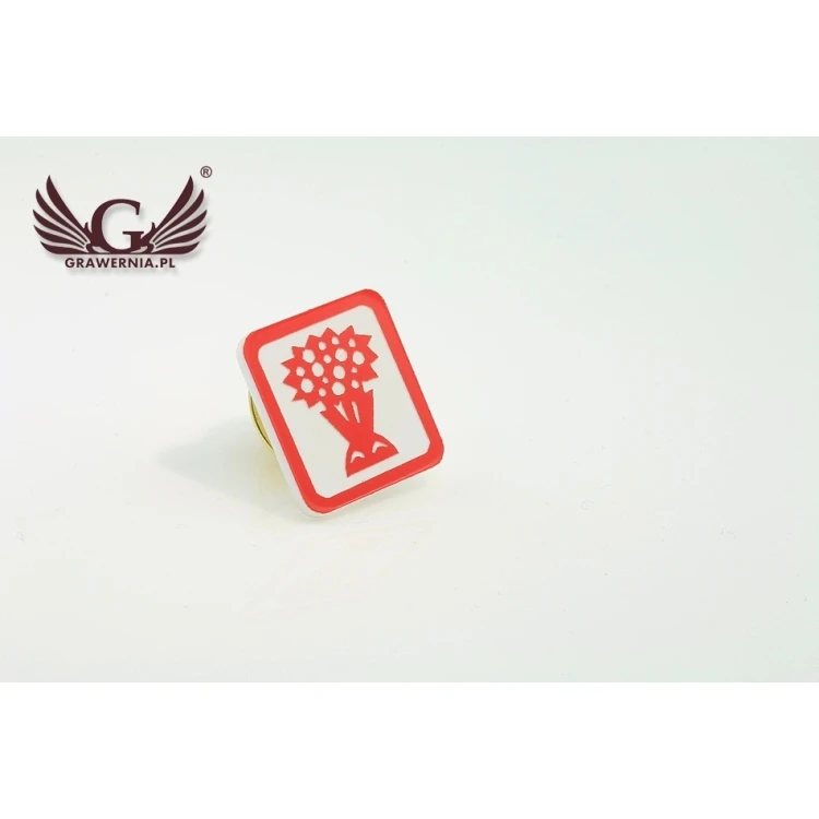 Przypinki/Pinsy mini z Twoim logo - grawer laserem - PS008