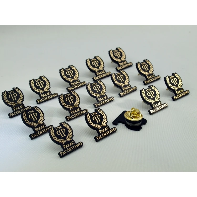 Przypinki/Pinsy mini z Twoim logo - grawer laserem - PS011