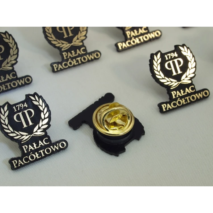 Przypinki/Pinsy mini z Twoim logo - grawer laserem - PS011