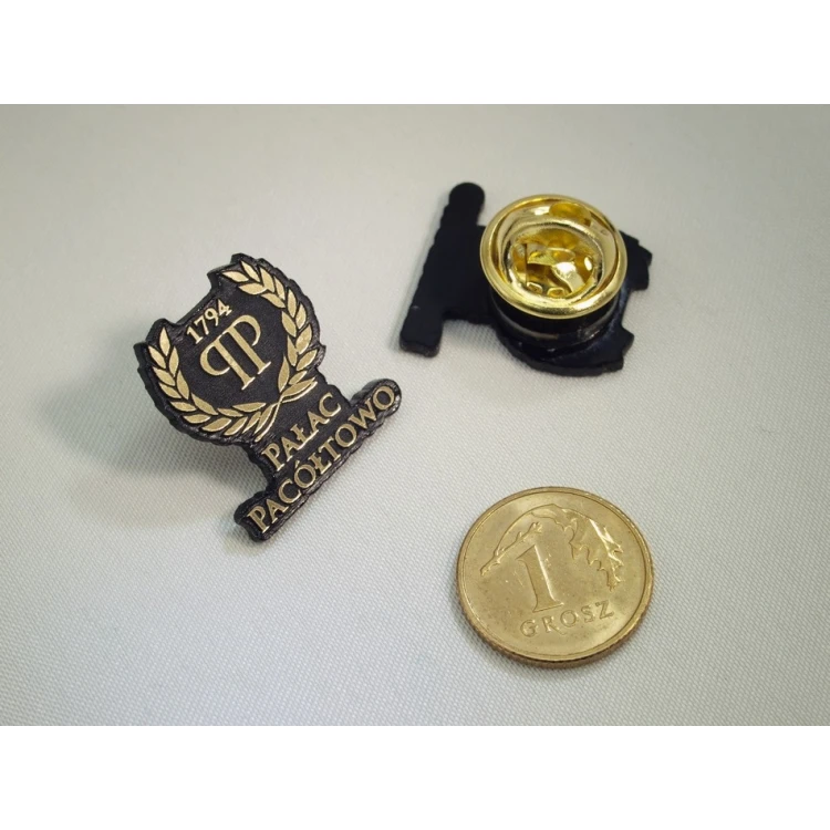 Przypinki/Pinsy mini z Twoim logo - grawer laserem - PS011