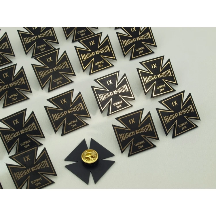 Przypinki/Pinsy mini z Twoim logo - grawer laserem - PS011