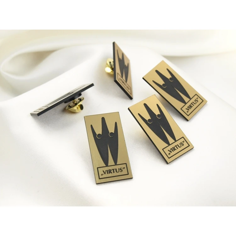 Przypinki/Pinsy mini z Twoim logo - grawer laserem - PS011