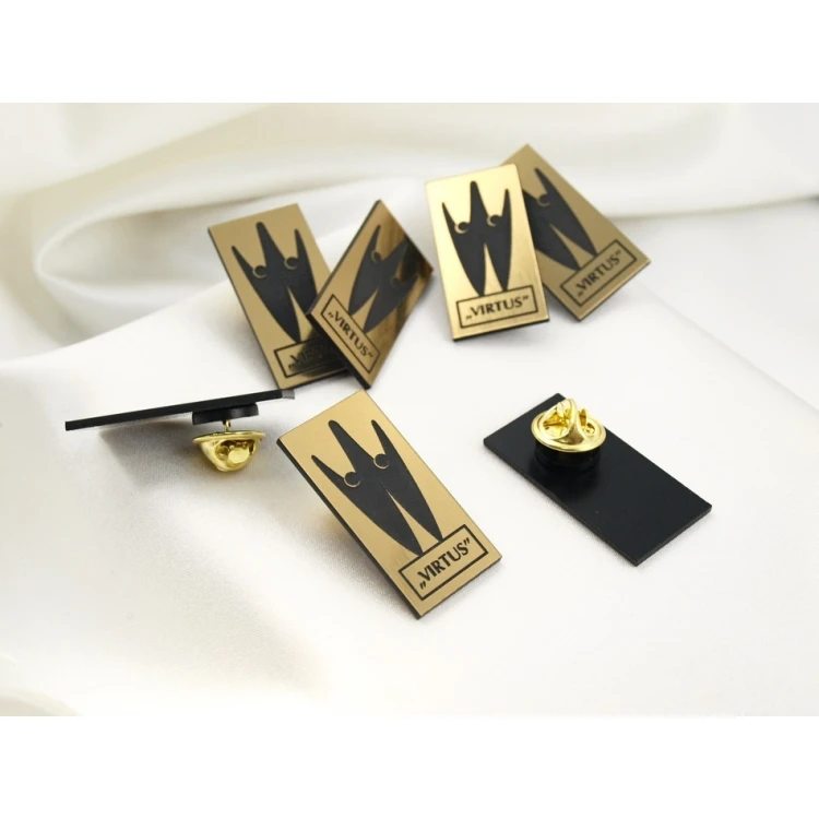 Przypinki/Pinsy mini z Twoim logo - grawer laserem - PS011