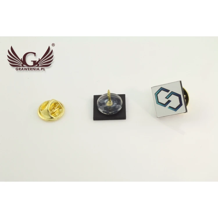 Przypinki/Pinsy mini z Twoim logo - kolorowy druk UV - PS010