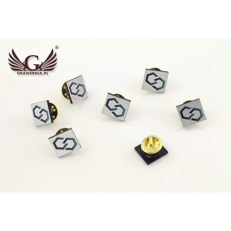 Przypinki/Pinsy mini z Twoim logo - kolorowy druk UV - PS010