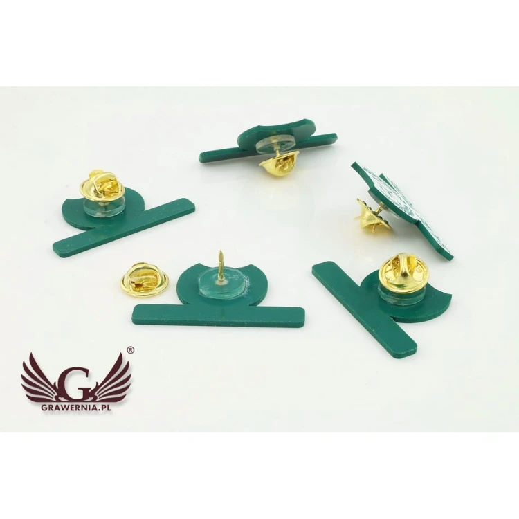 Przypinki/Pinsy mini z Twoim logo - grawer laserem - PS008