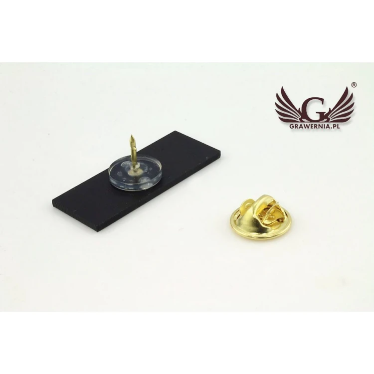 Przypinki/Pinsy mini z Twoim logo - kolorowy druk UV - wym. 35x14mm - PS012