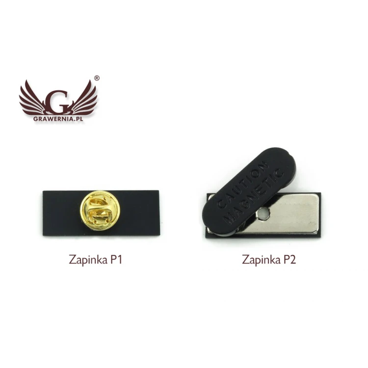 Przypinki/Pinsy mini z Twoim logo - kolorowy druk UV - wym. 35x14mm - PS012
