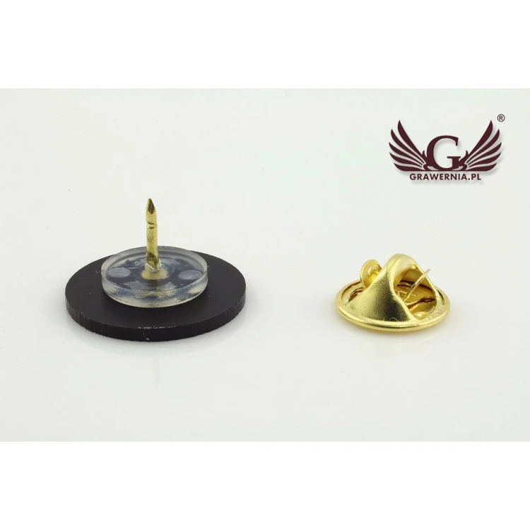 Przypinki/Pinsy mini z Twoim logo - kolorowy druk UV - śr.19mm - PS013