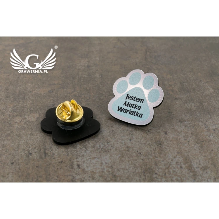 Przypinki/Pinsy mini z Twoim logo - wym: 24x25mm -  kolorowy druk UV - PS039