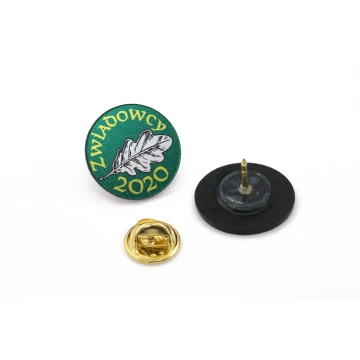 Przypinki/Pinsy mini z Twoim logo - wym: 22x22mm -  kolorowy druk UV - PS040