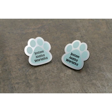 Przypinki/Pinsy mini z Twoim logo - wym: 24x25mm -  kolorowy druk UV - PS039