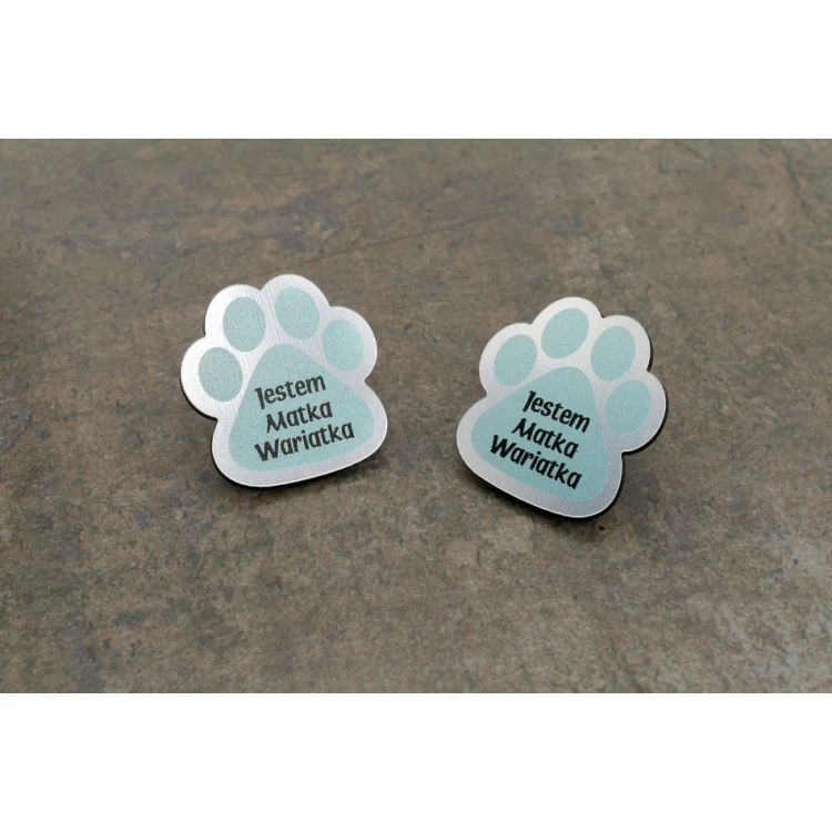 Przypinki/Pinsy mini z Twoim logo - wym: 24x25mm -  kolorowy druk UV - PS039