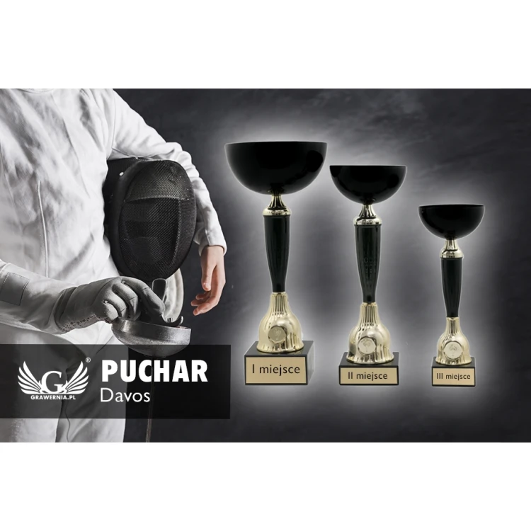 Puchar Davos - czarno-złoty - PCH012