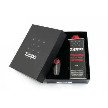 Pudełko ZIPPO z benzyną i zapasowymi kamieniami