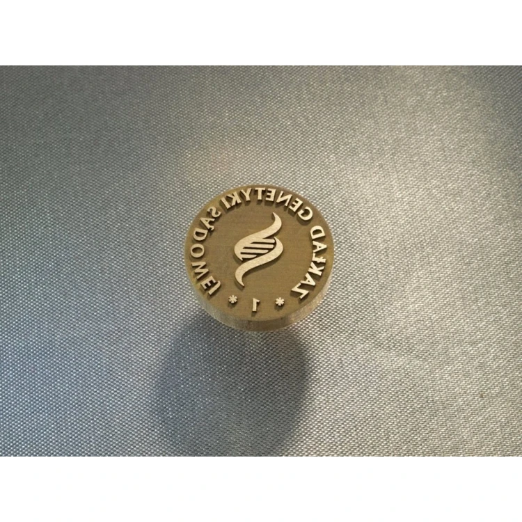 Referentka z mosiądzu - LOGO STEMPEL - średnica 20mm
