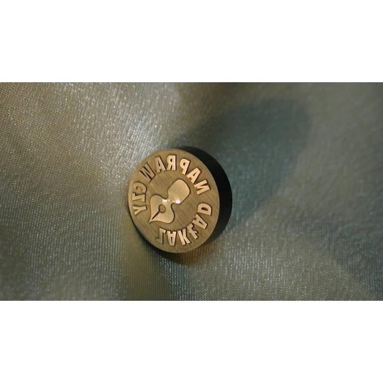 Referentka z mosiądzu - LOGO STEMPEL - średnica 20mm