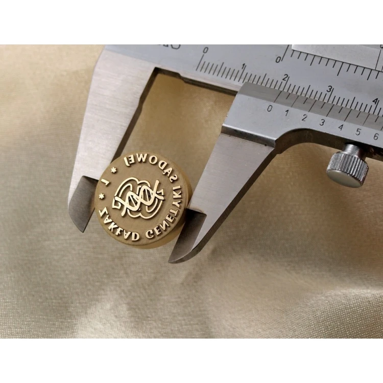 Referentka z mosiądzu - LOGO STEMPEL - średnica 20mm