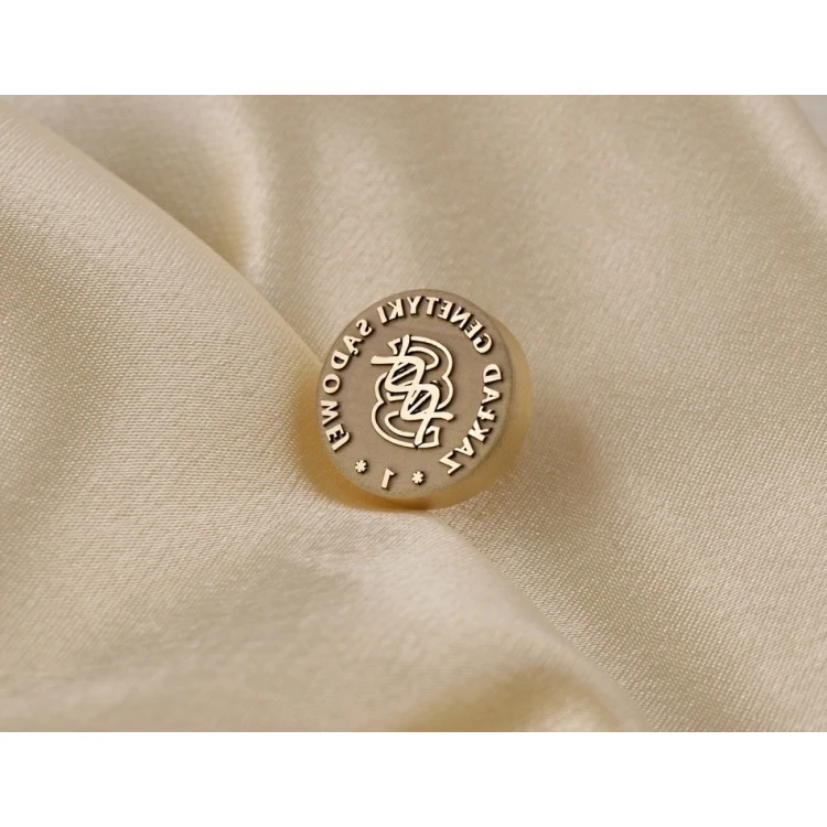 Referentka z mosiądzu - LOGO STEMPEL - średnica 20mm