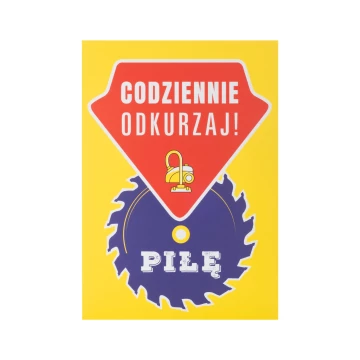 Retro tabliczka informacyjna wym. 420x298mm - Codziennie odkurzaj! - BHP197