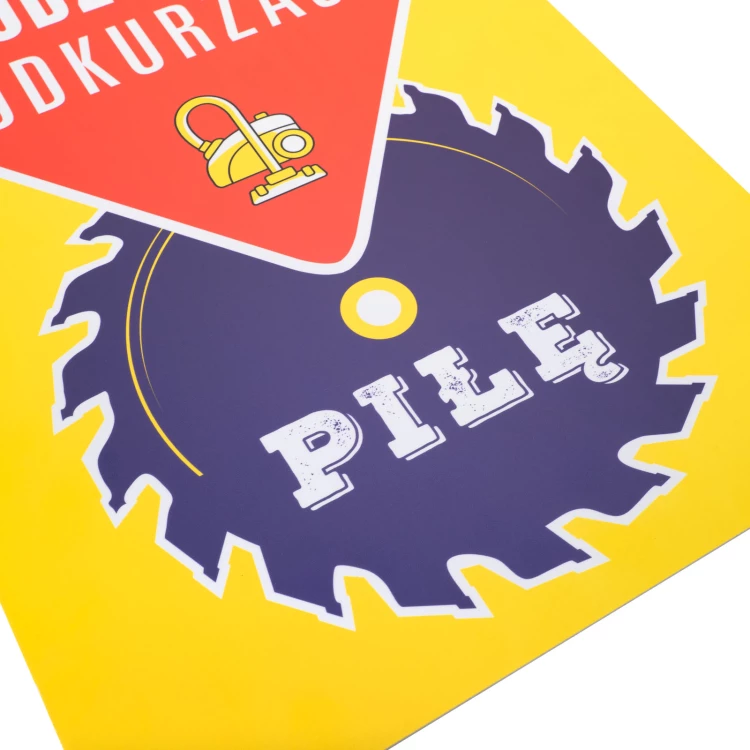 Retro tabliczka informacyjna wym. 420x298mm - Codziennie odkurzaj! - BHP197