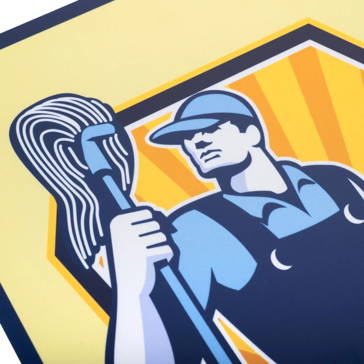 Retro tabliczka informacyjna wym. 298x420mm - Dbaj o czystość i kulturę miejsca pracy - BHP199