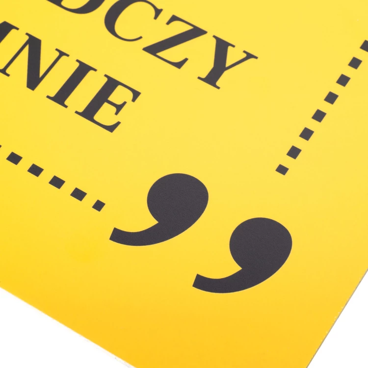 Tabliczka motywacyjna wym. 250x250mm - Mój warsztat pracy świadczy o mnie - BHP200