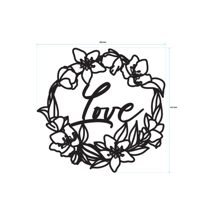 Rozeta dekoracyjna - love - ROZ010