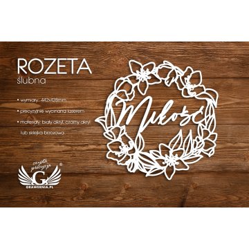 Rozeta dekoracyjna - Miłość - ROZ008
