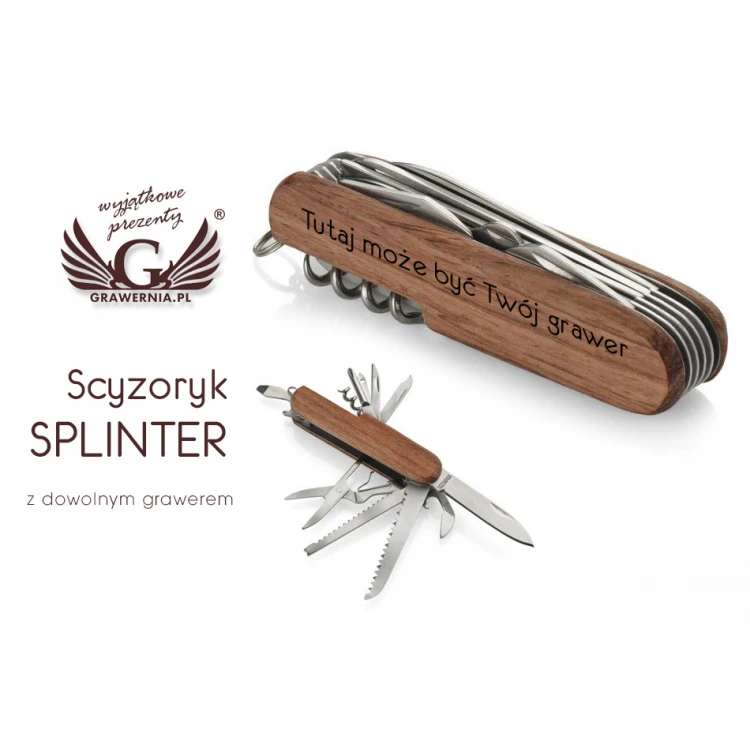 Scyzoryk SPLINTER z dowolnym grawerem - BP111