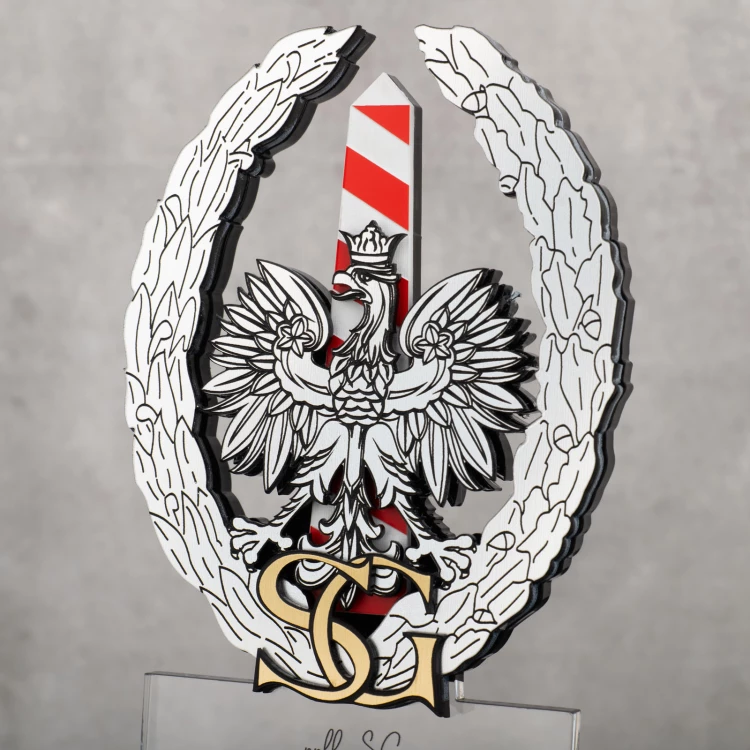 Statuetka akrylowa dla pracownika Straży Granicznej - wys. 215mm - DTA091